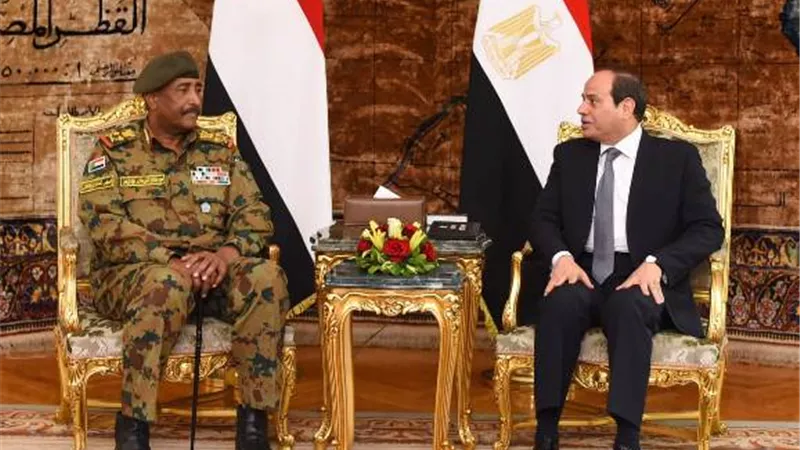 السيسى يستقبل رئيس المجلس العسكري الانتقالى السودانى .. فيديو