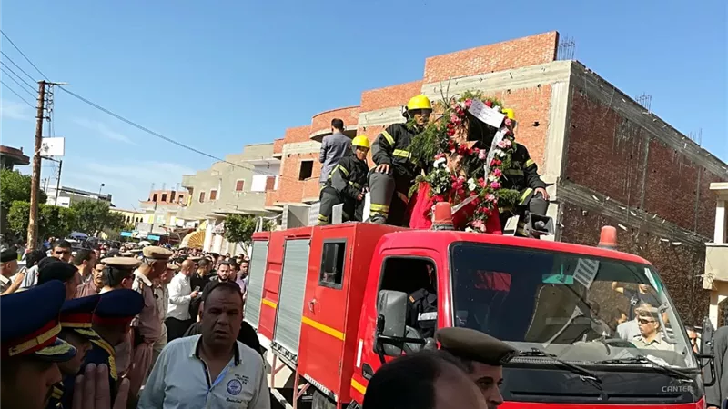بالصور .. تشييع جنازة وكيل مرور البحيرة بحضور مدير الامن والمحافظ