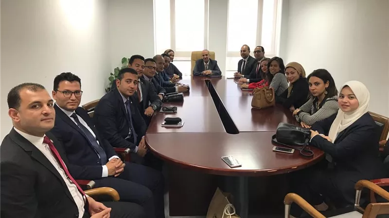 سفير مصر باثيوبيا يستقبل وفد وزارة الشباب بالاتحاد الإفريقي