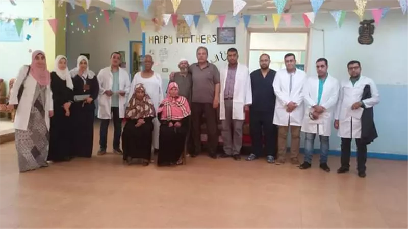 قافلة طبية مجانية لدار رعاية المسنين بمدينة السادات