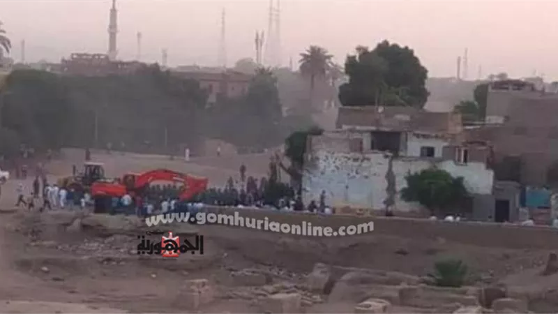 محافظة الأقصر تشكر أهالى نجع أبو عصبة على طريق الكباش على تعاونهم