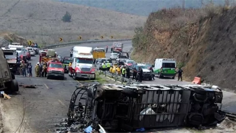 مصرع 20 شخصا على الأقل فى حادث تصادم بالمكسيك