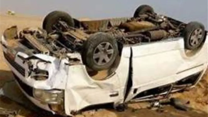 بالاسماء .. مصرع طفلة واصابة 8 أشخاص في حادث انقلاب سيارة ميكروباص بالبحيرة