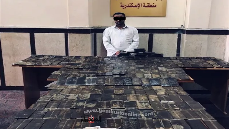 ضبط نمس البرج بـ 450 طربة حشيش مغربى