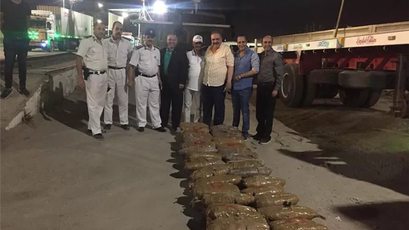 إحباط محاولة تهريب نصف طن بانجو لزوم العيد ببورسعيد..صور