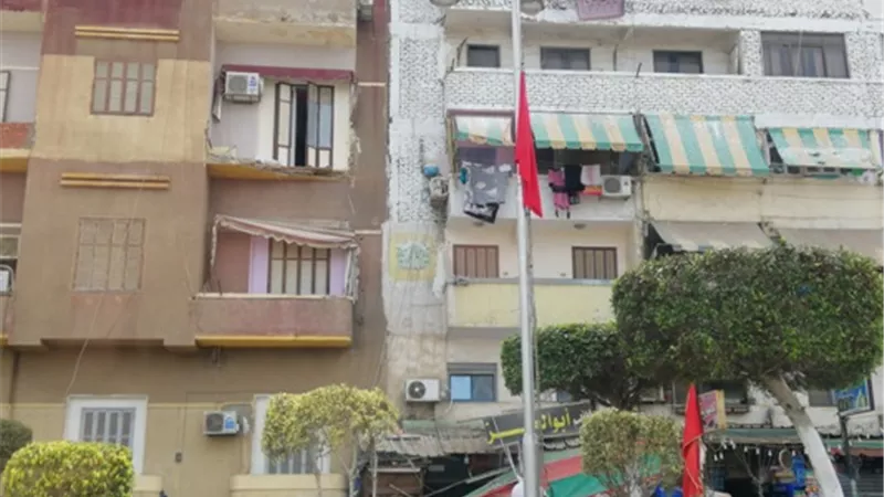 إصابة عاملين بمطعم نتيجة إنهيار جزئى عقار سكنى فى بورفؤاد