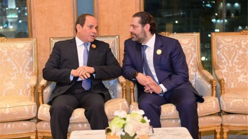 الرئيس يؤكد اعتزاز مصر بعمق العلاقات مع لبنان