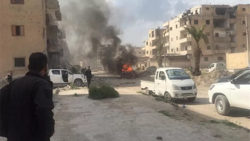 10 قتلى و20 جريحاً فى انفجارين بالرقة