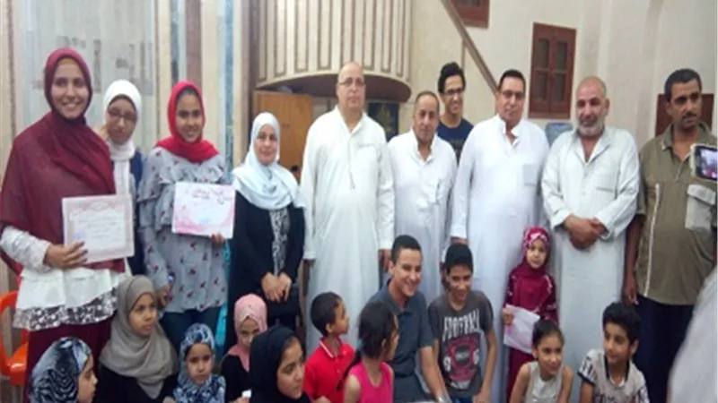تكريم حفظة القرآن الكريم في مسابقة فايز الرويني بالخانكة