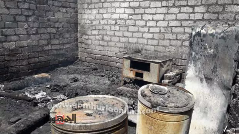 نفوق 6 رؤوس ماشية فى حريق منزلين بأولاد علي بسوهاج
