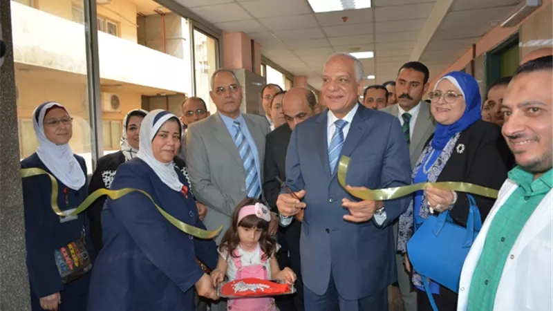 محافظ الجيزة يفتتح وحدة الغسيل الكلوي ورعاية الاطفال بمستشفي الوراق المركزي