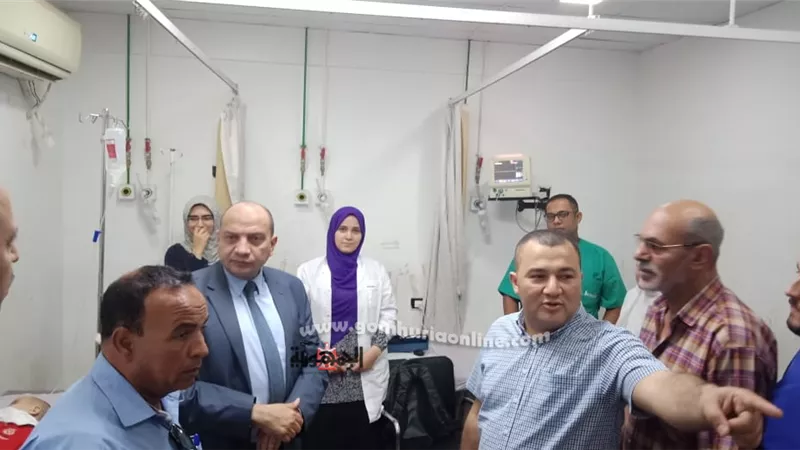 رئيس جامعة بنى سويف يتفقد المستشفى الجامعى