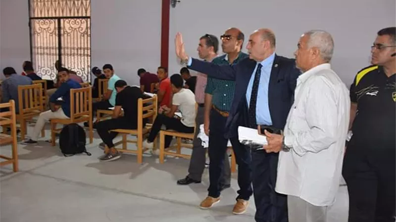 نائب رئيس جامعة السادات يتابع الامتحانات بالتربية الرياضية والطب البيطري
