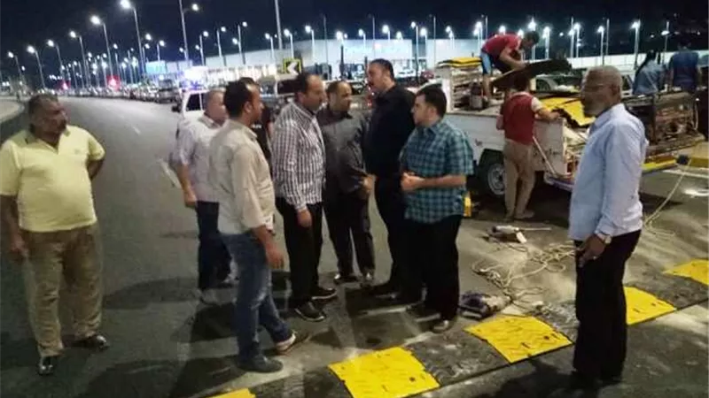 مطبات صناعية بالطرق السريعة استجابة لأهالى الإسماعيلية.. بالصور
