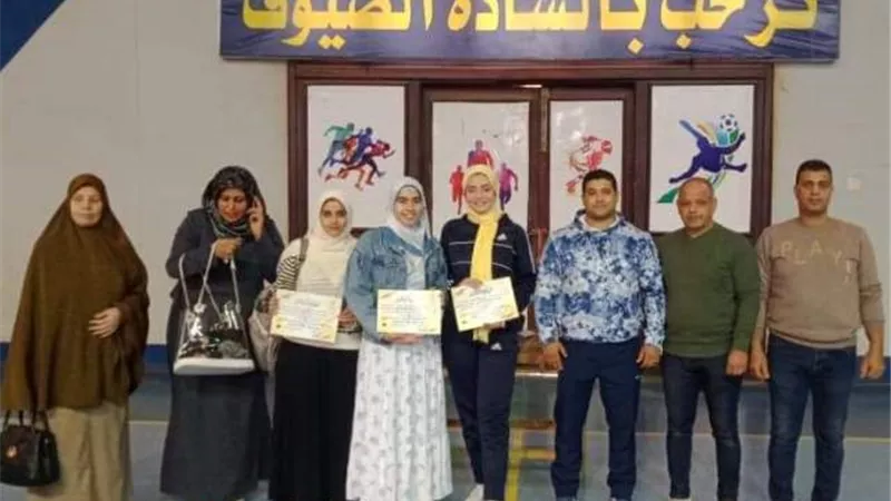 الطب البيطري المركز الاول في بطولة تنس الطاولة بجامعة المنوفية