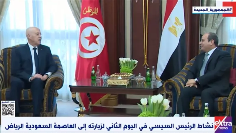 شاهد.. نشاط الرئيس السيسي في اليوم الثاني لزيارته إلى الرياض