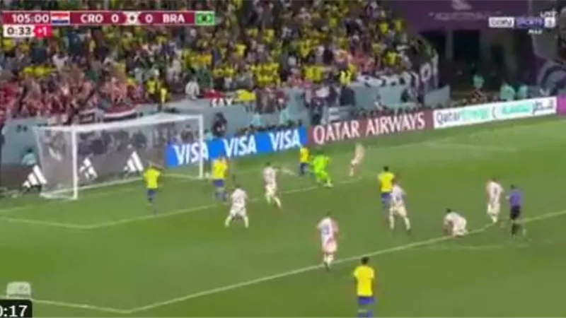البرازيل تتقدم على كرواتيا فى الوقت الاضافى بهدف نيمار ..فيديو