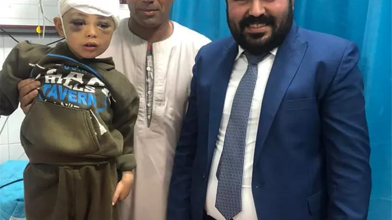 داعوش: إنقاذ طفل بعد نزيف حاد بالمخ وكسور متعددة بالجمجمة