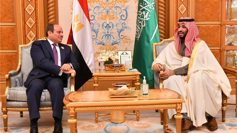 الرئيس السيسي يُعرب عن الاعتزاز والمودة التي تُكنها مصر قيادةً وشعبًا للسعودية