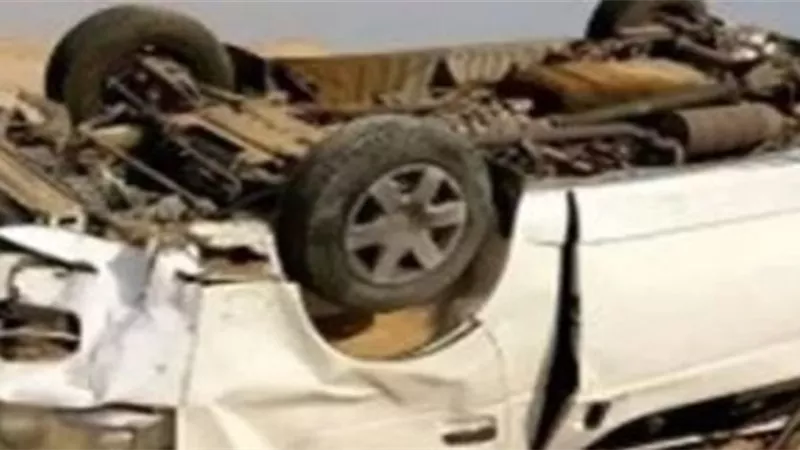 إصابة 10 فى إنقلاب سيارة أجرة بالطريق الصحراوي الغربي ببني سويف