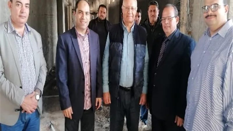 رئيس جامعة بنها يتفقد عدداً من المشروعات الإنشائية الجديدة بكفر سعد