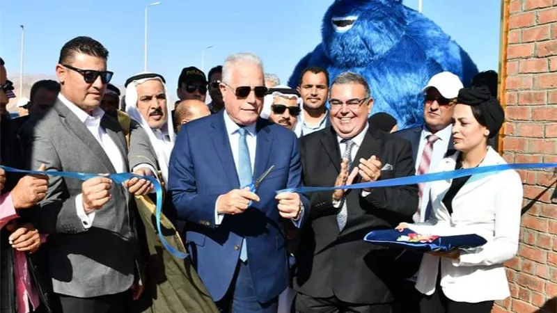 محافظ جنوب سيناء يفتتح مشروع دهب سكوير السياحي