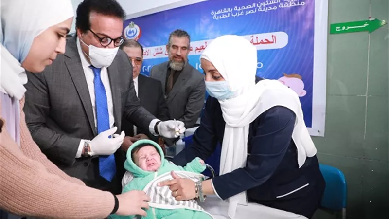 وزير الصحة: استمرار أعمال حملة التطعيم ضد شلل الأطفال حتى يوم 14 ديسمبر