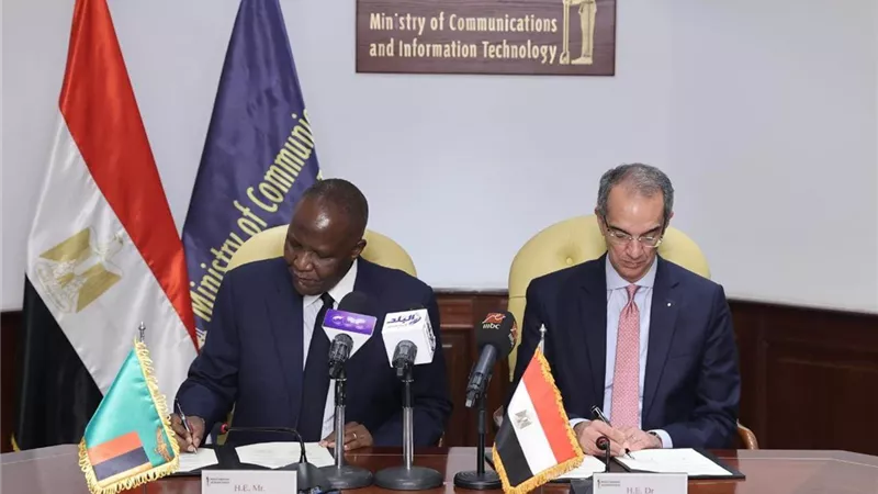 تعاون بين مصر وزامبيا فى مجال الاتصالات ..تفاصيل