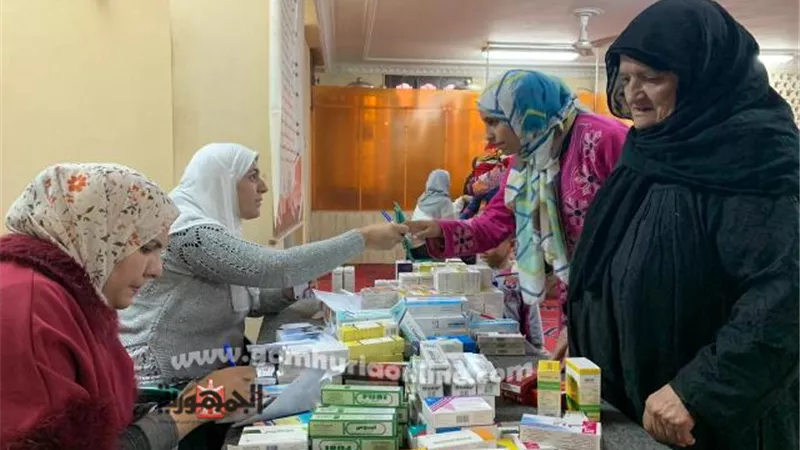 جامعة السادات تنظم قافلة طبية بقرية أجهور الرمل بالمنوفية
