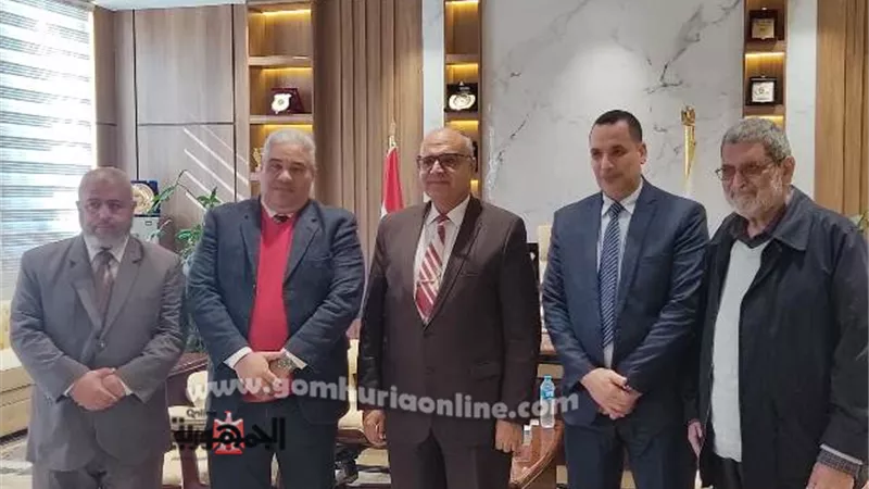 لبحث التعاون .. رئيسا جامعتى السادات وبرج العرب التكنولوجية يلتقيان