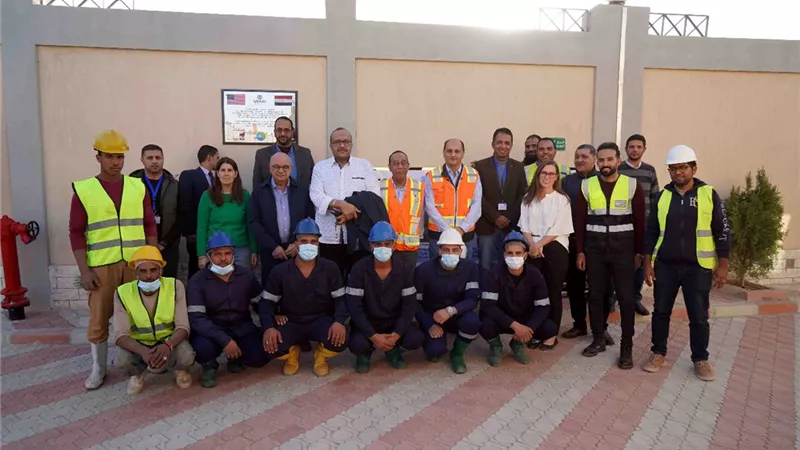 مياه سوهاج: وفد الوكالة الامريكية يتفقد مشروعات الصرف الصحى