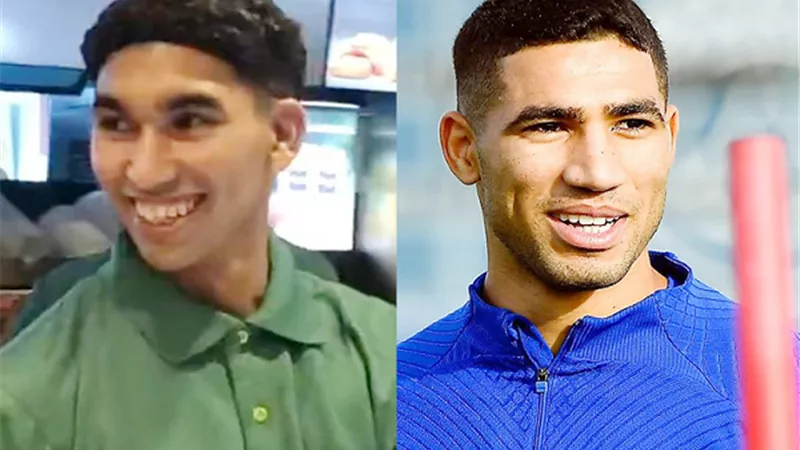 شبيه أشرف حكيمي يتصدر 