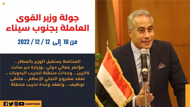 دورات تدريبية لتأهيل الشباب لسوق العمل.. وزيارة سانت كاترين