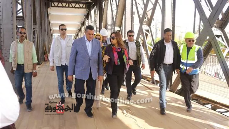 وزير التنمية المحلية ومحافظ دمياط يتابعان تطوير كوبرى جسر الحضارة