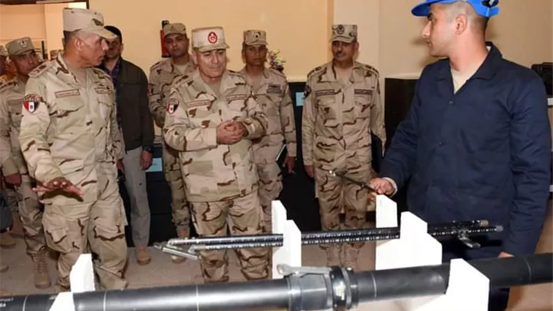 رئيس الأركان يشهد بياناً عملياً للتكتيكات الصغرى والمهارة فى الميدان لإحدى تشكيلات المنطقة الغربية العسكرية