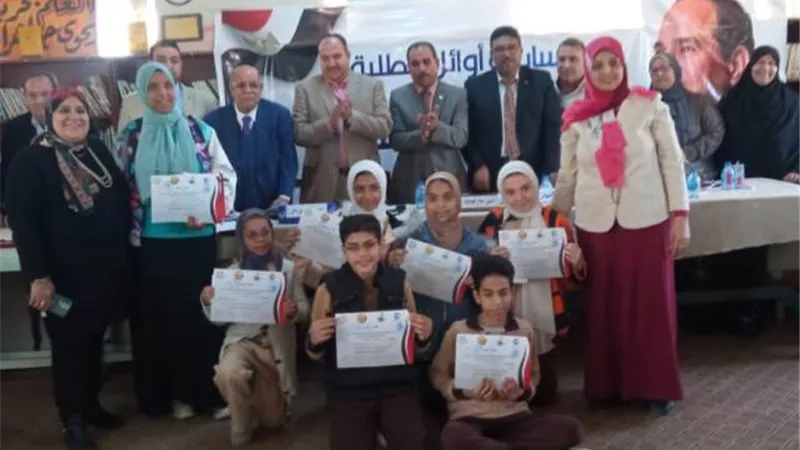مستقبل وطن وتعليم الخانكة يكرمان الفائزين في مسابقه اوائل الطلبة