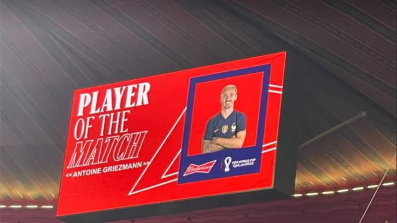 كأس العالم.. جريزمان أفضل لاعب في مباراة فرنسا والمغرب
