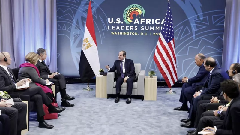تفاصيل لقاء الرئيس السيسي مع وزير الخارجية الأمريكي في واشنطن