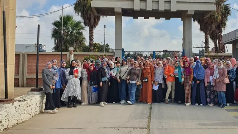 محطة مياه شبين الكوم تستقبل طلاب كلية التمريض