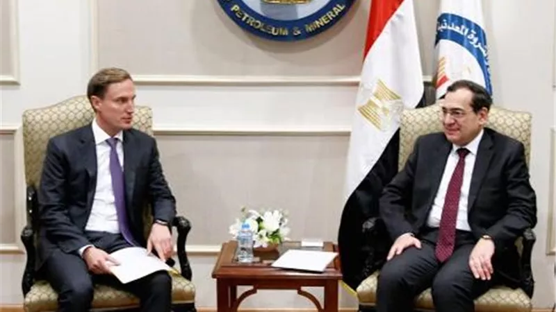 وزير البترول يبحث مع نائب رئيس 