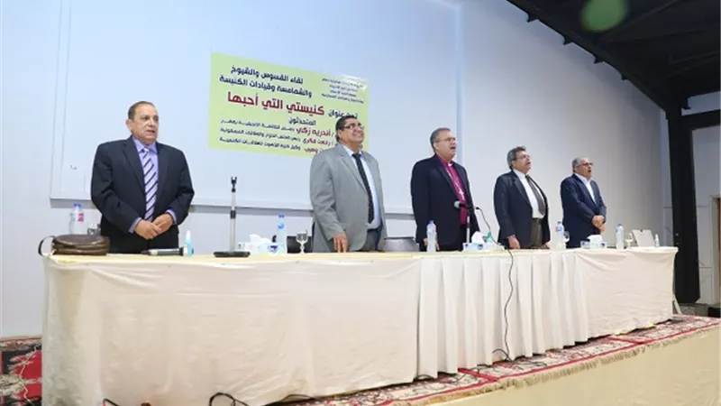 أندريه.. في لقاء قسوس وشيوخ المنيا: نشكر الله على بلادنا الغالية
