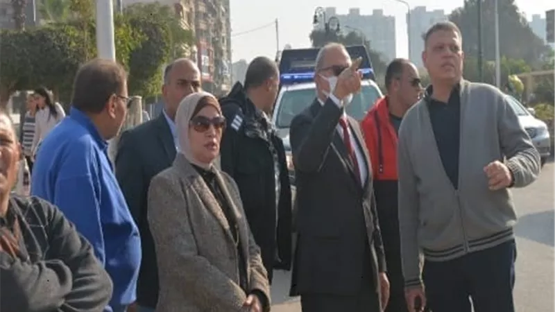 محافظ القليوبية يتفقد المنطقة المحيطة بقصر محمد علي بشبرا الخيمة