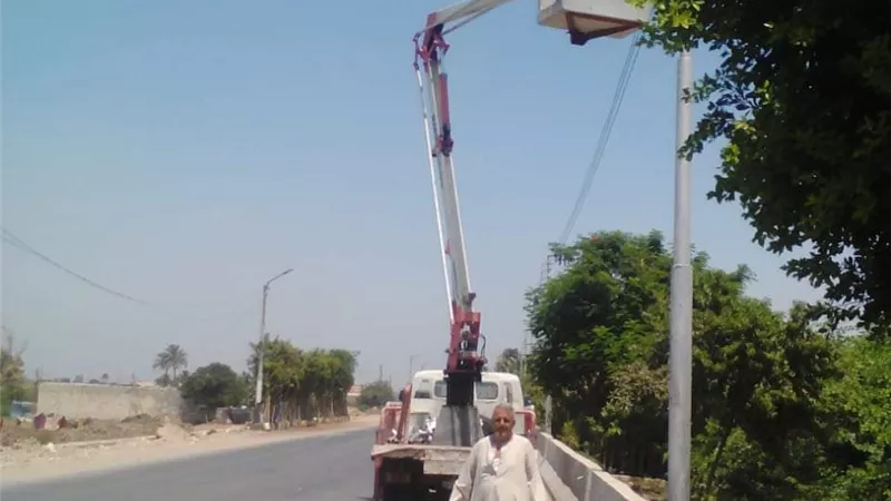 استمرار حملات النظافة والاناره ورفع الاشغالات بمركز المنيا