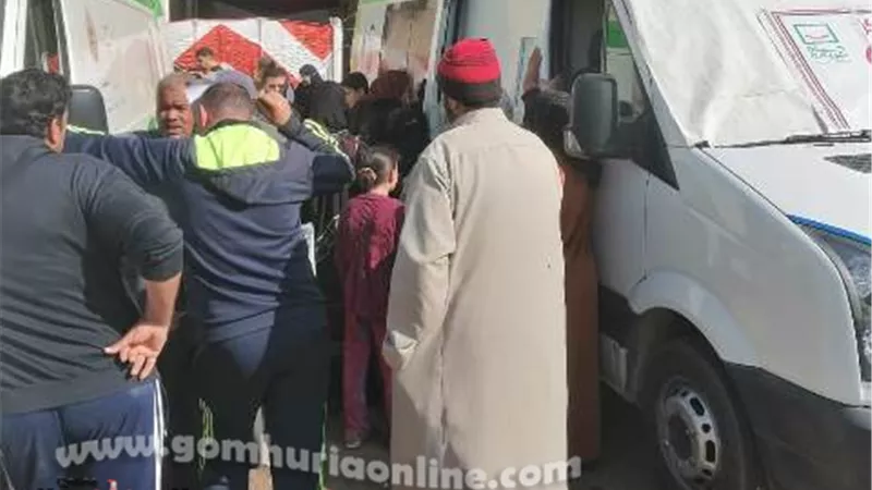 علاج ١٣٠٨ مواطنين بالمجان في قافلة طبية بدمياط