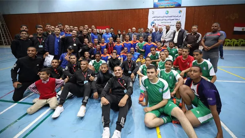 فوز فريق مدرسة مياه الشرب ببني سويف فى كرة القدم واليد