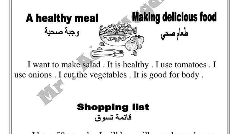 مهام ادائية للصف الرابع الابتدائي
