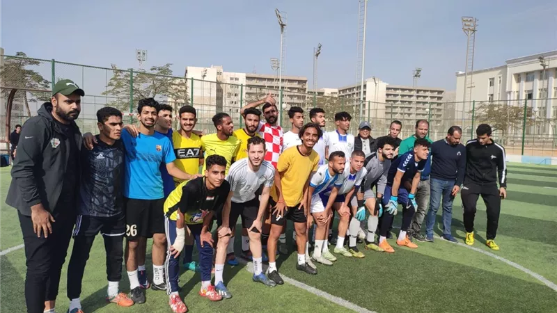تجارة حلوان تفوز بالمركز الأول ببطولة كرة القدم الخماسية