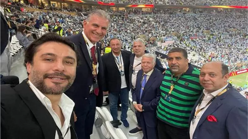 رؤساء الأهلي وكيروش يشهدون حفل تتويج الأرجنتين بالمونديال