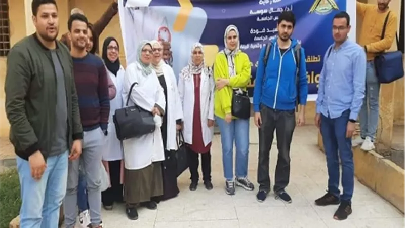 جامعة بنها تنظم قافلة طبية وعلاج بالمجان بقرية السد مركز قليوب