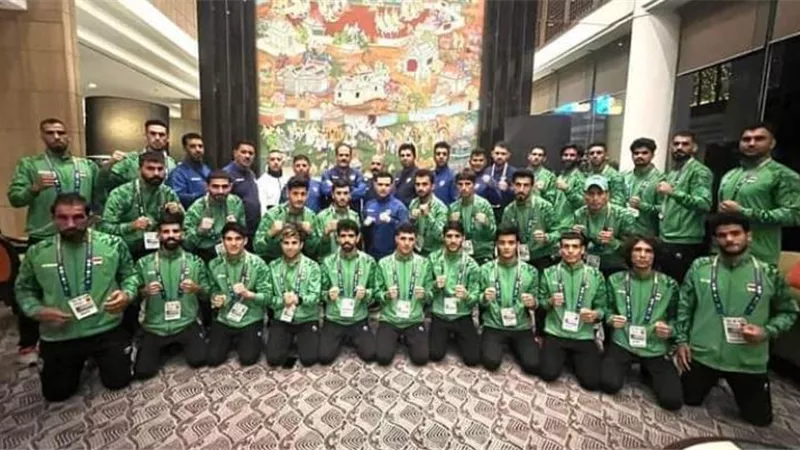الذهب يطرز صدور منتخب العراق للكيك بوكسنج في بطولة آسيا